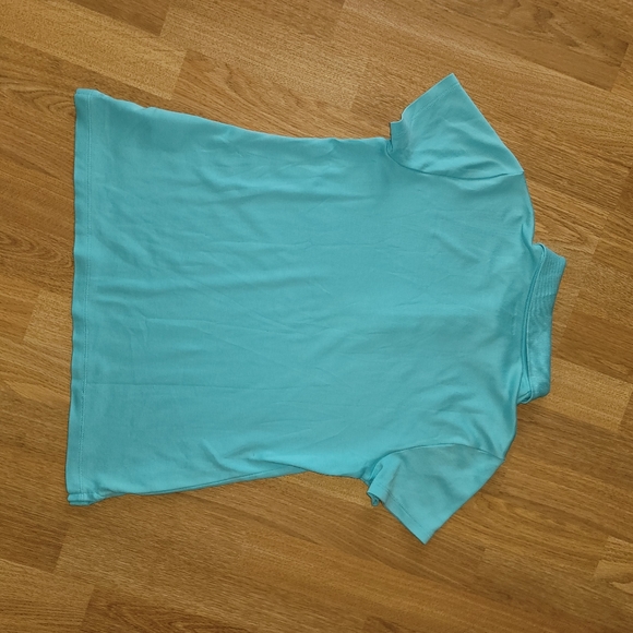 Lands' End teal Polo Shirt x-small - Picture 7 of 9